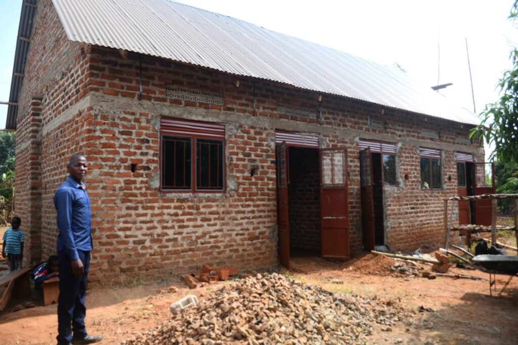 The classroom block constructed by the Iziragobi Project in Namutumba District