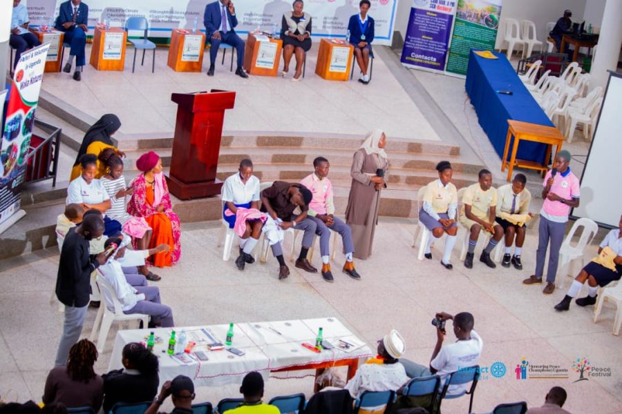 Students taking part in an interactive session at the Annual Peace Festival