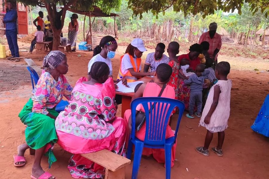 A free community medical camp run by the Iziragobi Project in Namutumba District